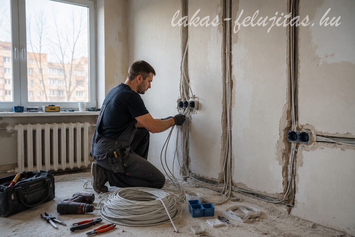 aluminium-vezetek-csere - Lakásfelújítás Budapest Alumínium vezeték cseréje panellakásban